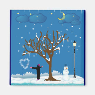 Winter-Magie-Magnet Magnet
