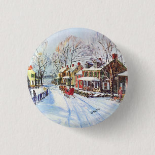 Winter-Märchenland Button
