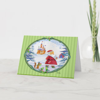 Winter-Märchenland Feiertagskarte