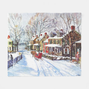 Winter-Märchenland Fleecedecke