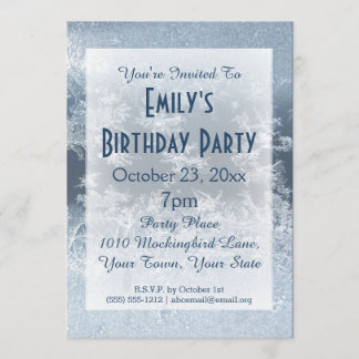 Winter-Märchenland gefrorenes Einladung