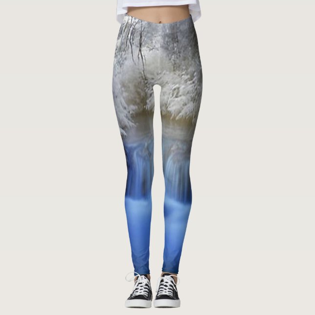 Winter-Märchenland Leggings (Vorderseite)