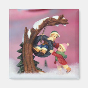 Winter-Märchenland-Magnet Magnet