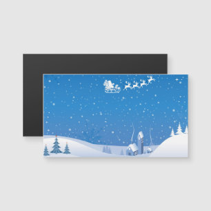 Winter-Märchenland-magnetische Visitenkarten Magnetkarte