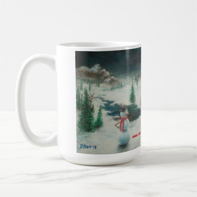 Winter-Märchenland-Tasse Kaffeetasse (Links)