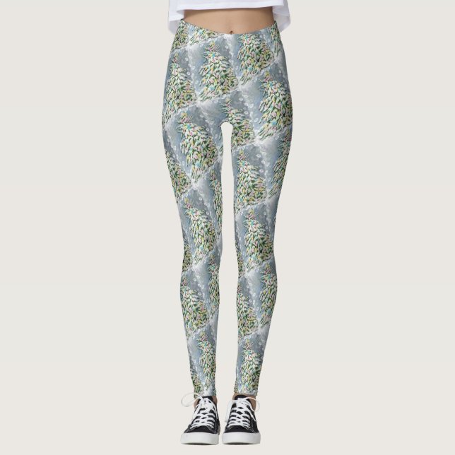 WINTER-MÄRCHENLAND-WEIHNACHTSBAUM LEGGINGS (Vorderseite)