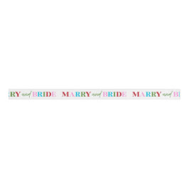 Winter Marry & Bride Bachelorette Ripsband