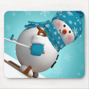 Winter-Mauspad/Schneemann Mousepad