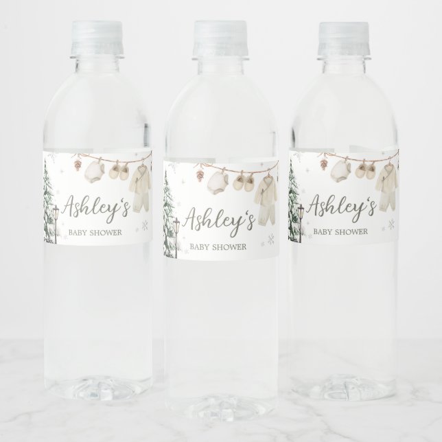 Winter Merry Little Baby Kleidung Baby Dusche (Flaschen)