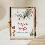 Winter Merry Little Christmas Diaper Raffle Poster<br><div class="desc">Machen Sie mit dieser Weihnachtsdusche Ihr Event mit unserem niedlichen und liebevoll bedruckten Diaper Raffle Sign mit bezauberndem Merry Little Baby Shower Thema. Laden Sie diese Touch herunter,  personalisieren Sie sie und schaffen Sie bleibende Erinnerungen! BS983</div>