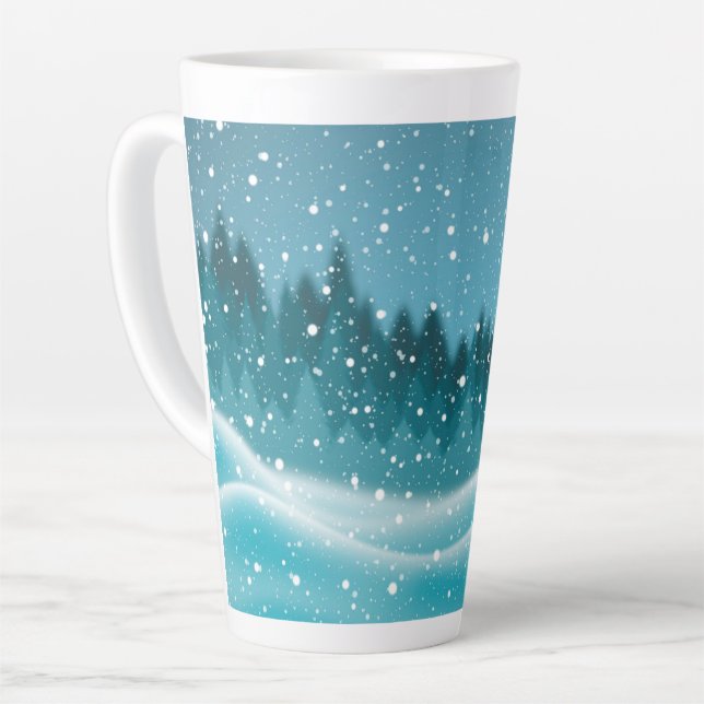 Winter Milchtasse (Linke Ecke)