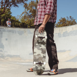 Winter Militär-Tarnmuster Skateboard