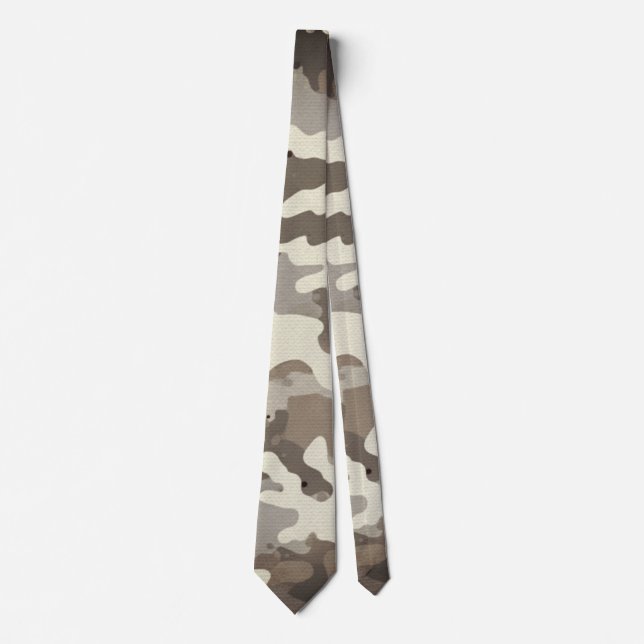 Winter Military Camouflage Pattern Krawatte (Vorderseite)