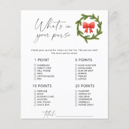 Winter Minimalismus Spiel Was ist in Ihrem Portemo