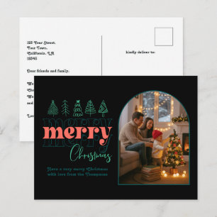 Winter Mint Cozy Arch Foto Frohe Weihnachten