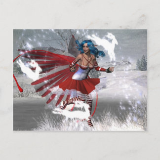 Winter Mischief Magie Postkarte