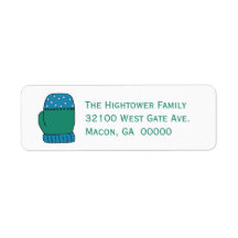 Winter Mitten Holiday Address Labels