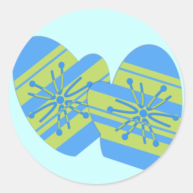 Winter Mitten Stickers (Vorderseite)