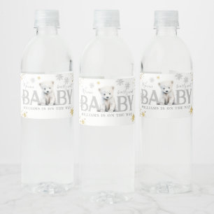 Winter Modern Bearly Wait Baby Dusche Willkommen