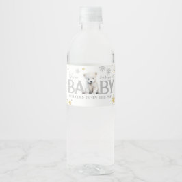 Winter Modern Bearly Wait Baby Dusche Willkommen