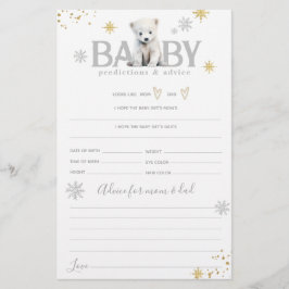 Winter Modern Bearly Wait Neutral Baby Shower Game