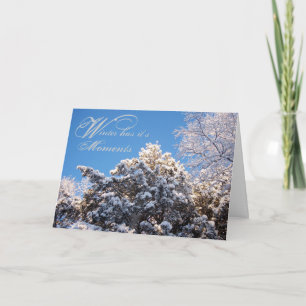 Winter Moments Trees Schnee bedeckt Karte