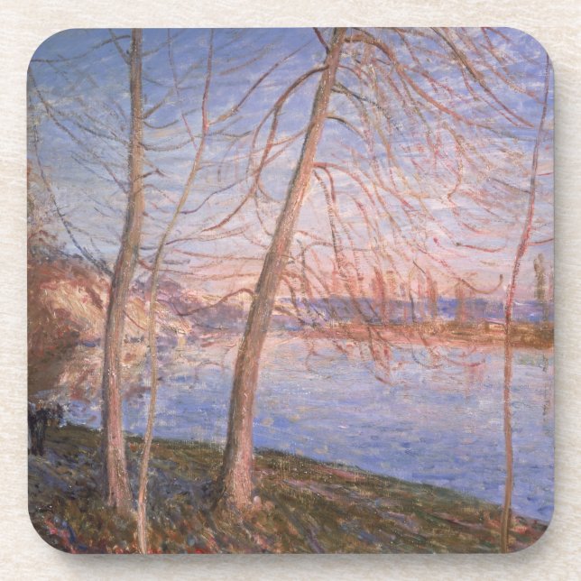 Winter-Morgen Alfred Sisleys | Untersetzer (Vorderseite)