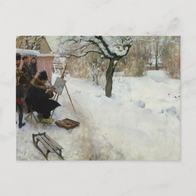 Winter Motif Åsögatan Postkarte (Vorderseite)