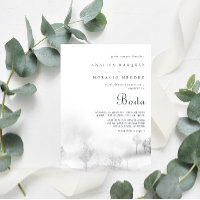 Winter Mountain Forest Boda Hochzeit