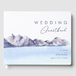 Winter Mountain Wedding Guest Book Gästebuch