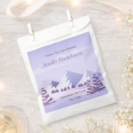 Winter Mountains Bachelorette Weekend Favor Bag Geschenktütchen