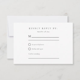 Winter Mountains Pine Tree Hochzeit RSVP