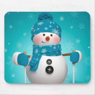 Winter Mouse pad/Snowman Mousepad