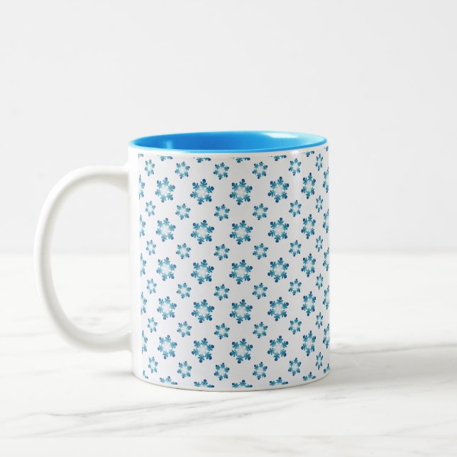Winter Mugs with Snowflakes (Gauche)