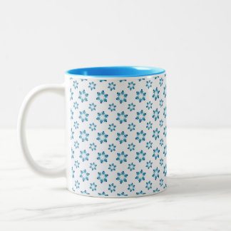 Winter Mugs with Snowflakes Zweifarbige Tasse