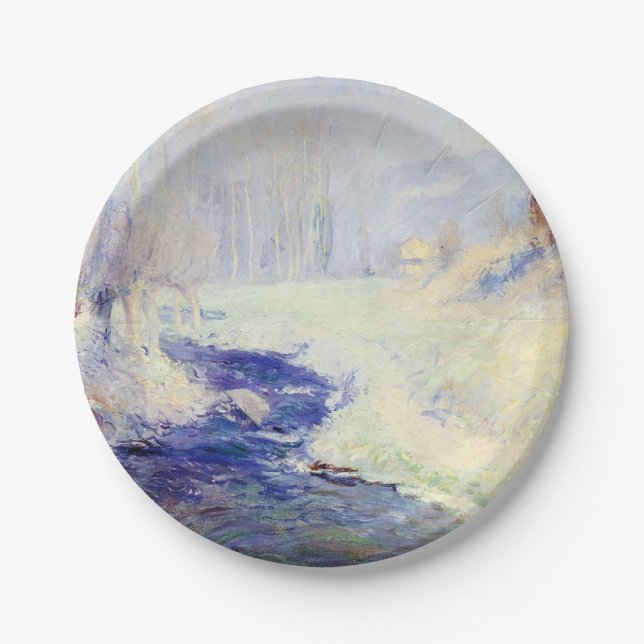 Winter (nach Typ Rose) Pappteller (Vorderseite)