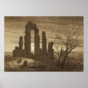 Winter-Nacht Caspar David Friedrich Poster