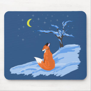 Winter-NachtFox Mousepad