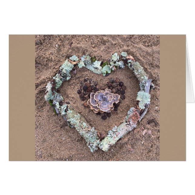 Winter-Natur-Kunst-Herz (Vorderseite (Horizontal))