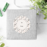 Winter Nature Wildlife Nordic Christmas Runder Aufkleber<br><div class="desc">Geschenkaufkleber mit botanischer Wildnis Winter Nordic Designs. Sehen Sie sich unsere komplette Produktreihe der Geschenkverpackungen in unserem Zazzle-Shop an.</div>