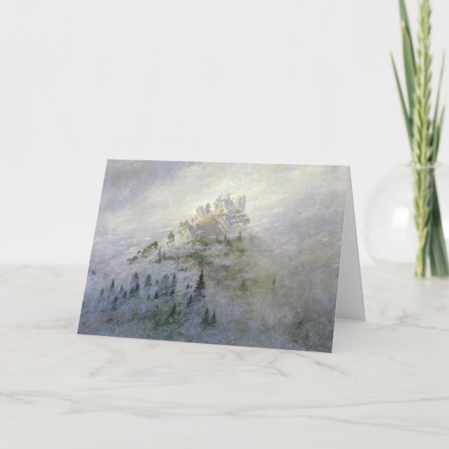 Winter-Nebel auf den Bergen 1808 Karte (Vorderseite)