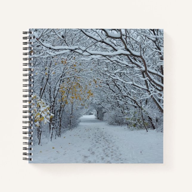 Winter-Notebook in Kanada Notizbuch (Vorderseite)