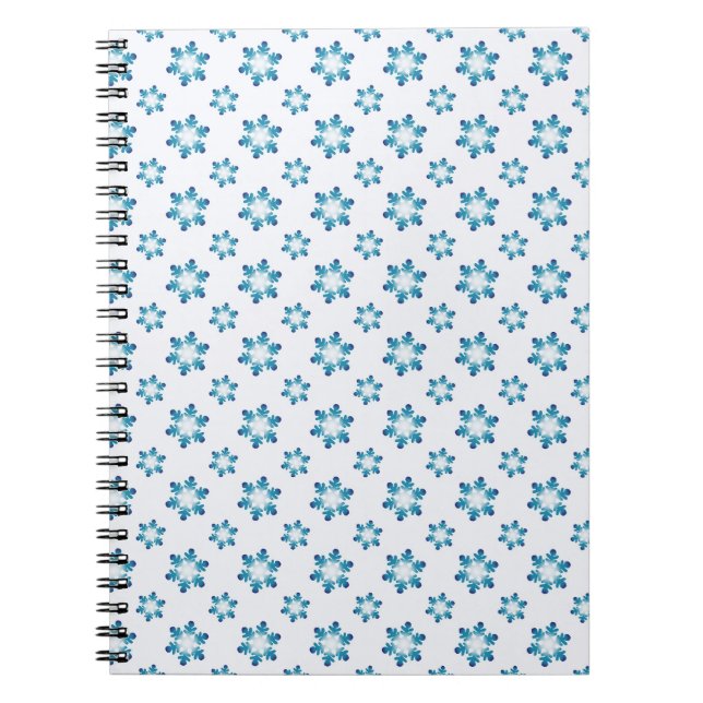 Winter Notebooks with Snowflakes  Notizblock (Vorderseite)
