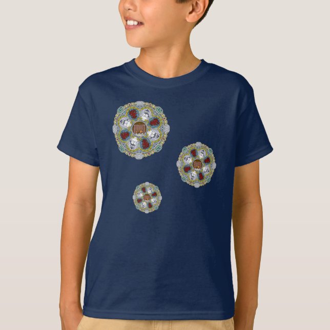 Winter Nouveau Kid's and Baby Dark Shirt (Vorderseite)