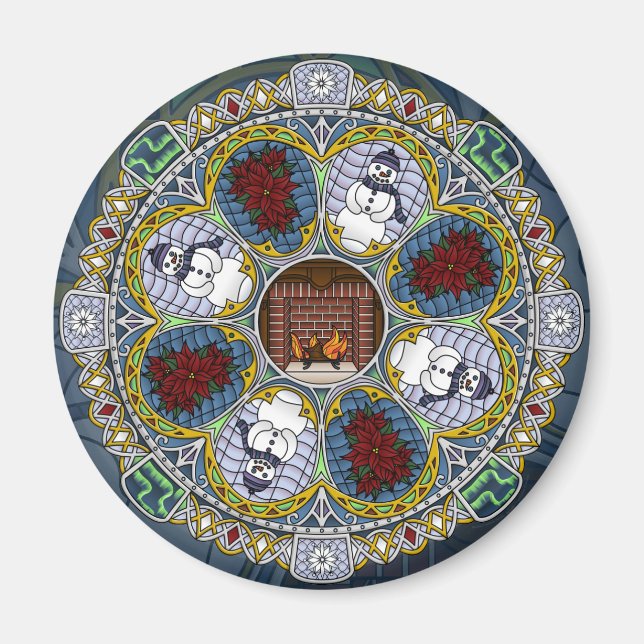 Winter Nouveau Magnet (Vorne)