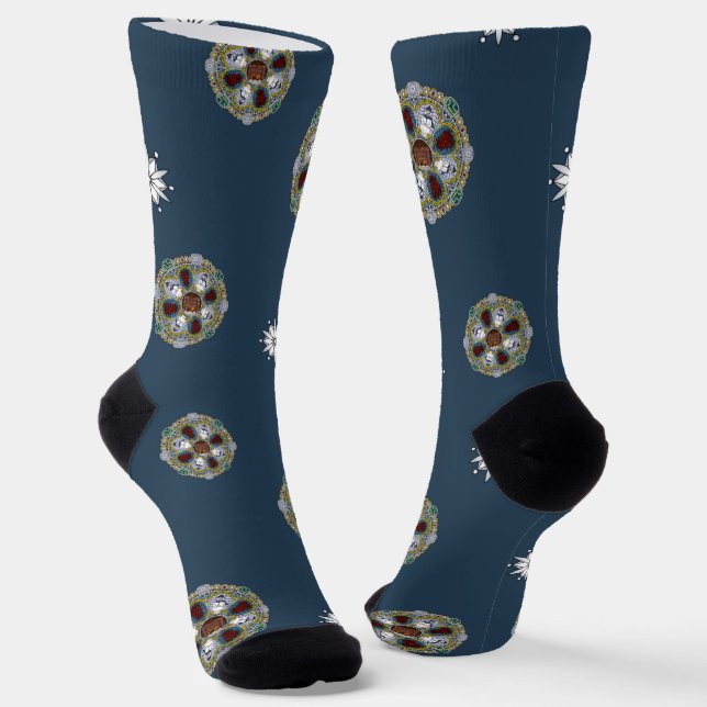 Winter Nouveau Socken (Gewinkelt)