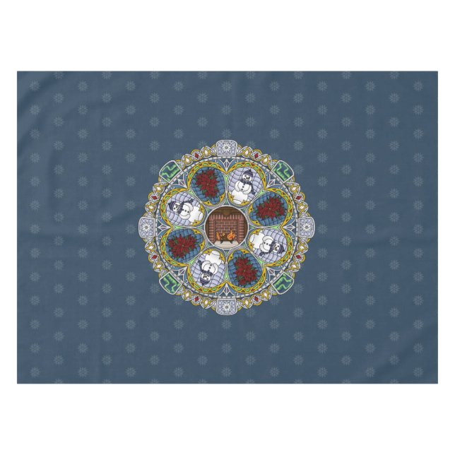 Winter Nouveau Tablecloth Tischdecke (Vorderseite (Horizontal))