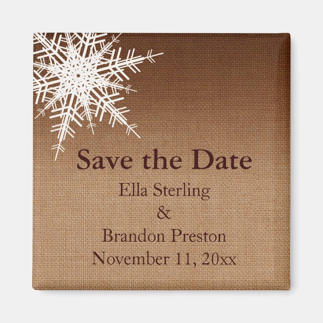 Winter-Ombre-Save-the-Date-Magnet Magnet (Vorne)