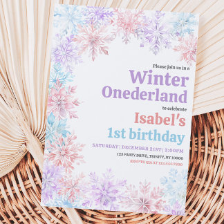 Winter Onderland Geburtstag Einladung