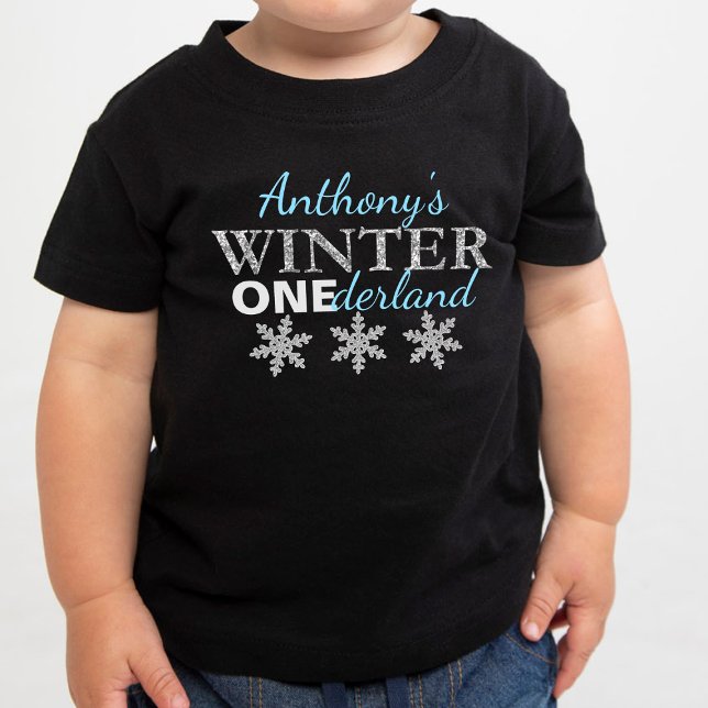 Winter ONEderland 1. Geburtstag Baby T-shirt (Von Creator hochgeladen)